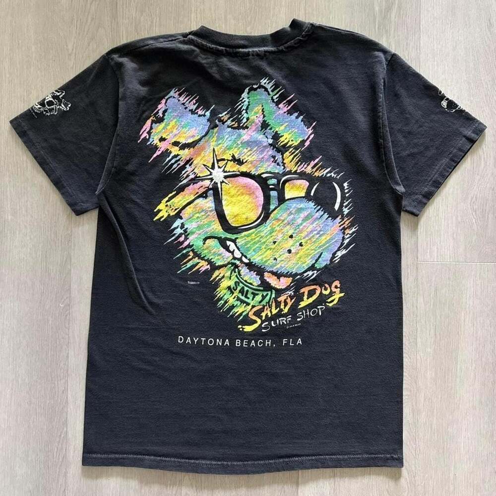 Hanes Vintage 1993 Salty Dog Surf Shop Daytona Beach T-Shirt